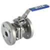 2 Peice Stainless Steel Flanged ball Valve